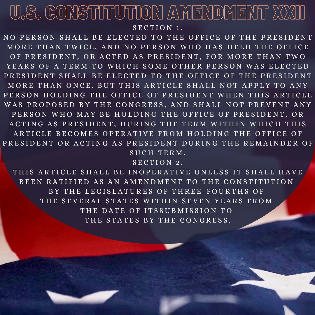 NewPostGolf's tweet photo. U.S. Constitution, Amendment XXII
Two Term Limit on President (1951)
.
.
#fredgolf #fxbg #spotsy #drivingrange #familyfun #familyday #familygolf #commonwealth #greatoutdoors #July #AmericanPatriotMonth #Life #Freedom #PursuitofHappiness #patriotic #USA #DeclarationofIndependence https://t.co/c0KlJ4Z65P
