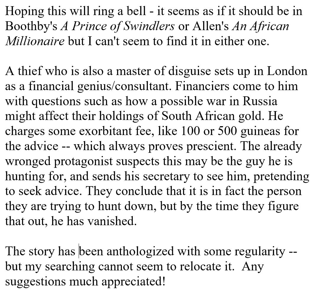 Simon Stern (@arsscripta) on Twitter photo Twitter friends - searching for this Edwardian rogue / crime story; thanks for any suggestions! <a href="/CrimeReads/">CrimeReads</a> <a href="/LawCrimeHistory/">Law, Crime & History</a> Twitter friends - searching for this Edwardian rogue / crime story; thanks for any suggestions! <a href="/CrimeReads/">CrimeReads</a> <a href="/LawCrimeHistory/">Law, Crime & History</a>