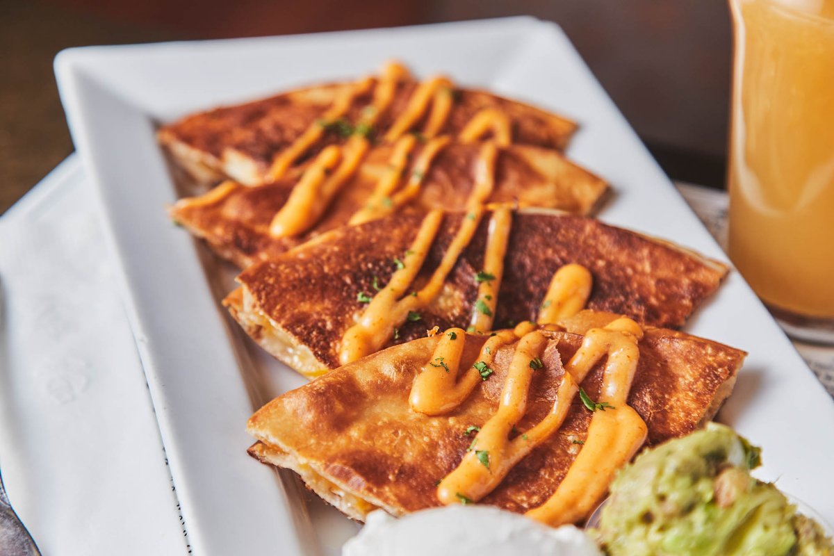 TJsBeer's tweet image. Ahhhhh it doesn't get better than this, our Wild Mushroom Quesadillas