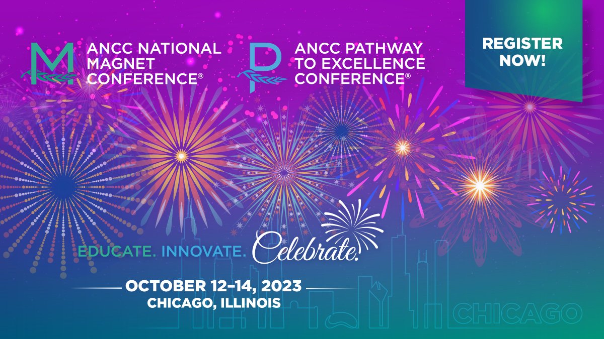 Early-bird rate ends July 8 for the co-located #ANCC conferences in #Chicago, Oct 12-14. Lots of learning, sharing, networking, and celebrating is in store. Register today. hubs.ly/Q01R5wrk0 #ANCCMagnetCon #ANCCPathwayCon #nursing
