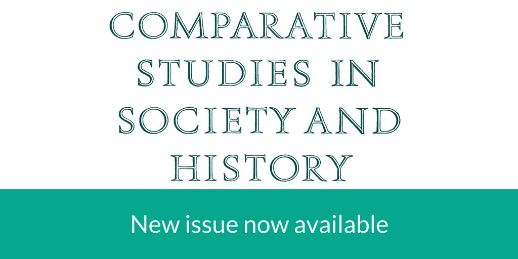 cambUP_History's tweet photo. New issue of #CSSH now available https://t.co/oWDgPOdQYz #history #sociology #anthropology @CSSHJournal https://t.co/XWKnFxauCJ
