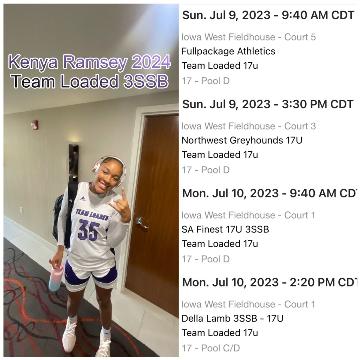 Omaha, Nebraska📍 Adidas Gauntlet 3SSB Session ll Schedule 🔒