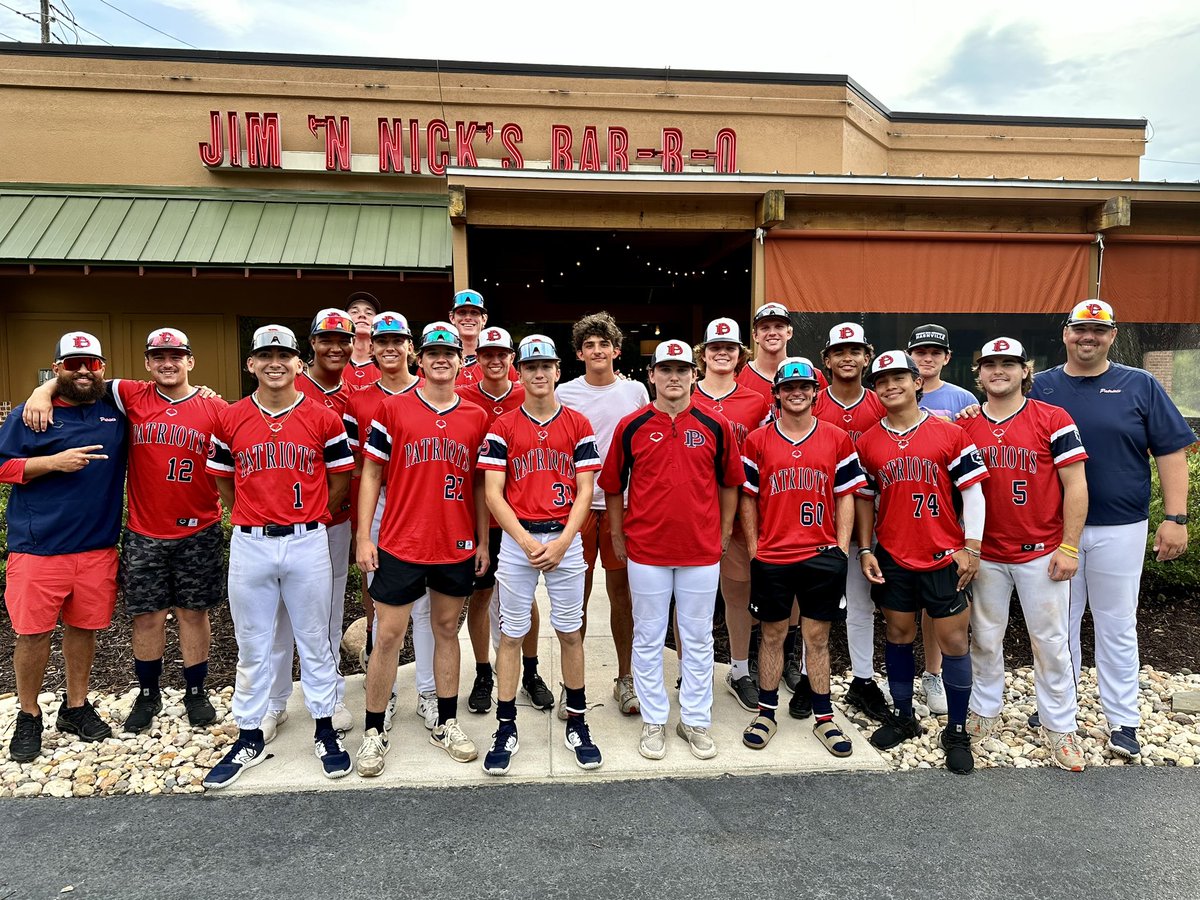 What it’s all about! Great to have our <a href="/DallasPatriots/">Dallas Patriots</a> 17u group out to <a href="/jimnnicksbbq/">Jim 'N Nick's Bar-B-Q</a> in Hoover! Love going to work with these amazing young men this summer! #DPFamily