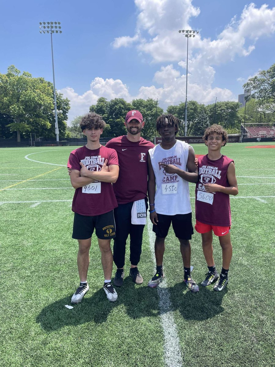 savva_paul's tweet photo. Had a good time today at Fordham's Football Camp, got the opportunity to get coached up and build upon my game received great advice and exposure Thank You! @FordhamRams @Coach_Conlin  @PrepRedzoneNY @CoachPetrarca @RFReichert @BaysideFootball @Cantstopp_23 @ChristofferGo7 https://t.co/zzCqMSGNKM