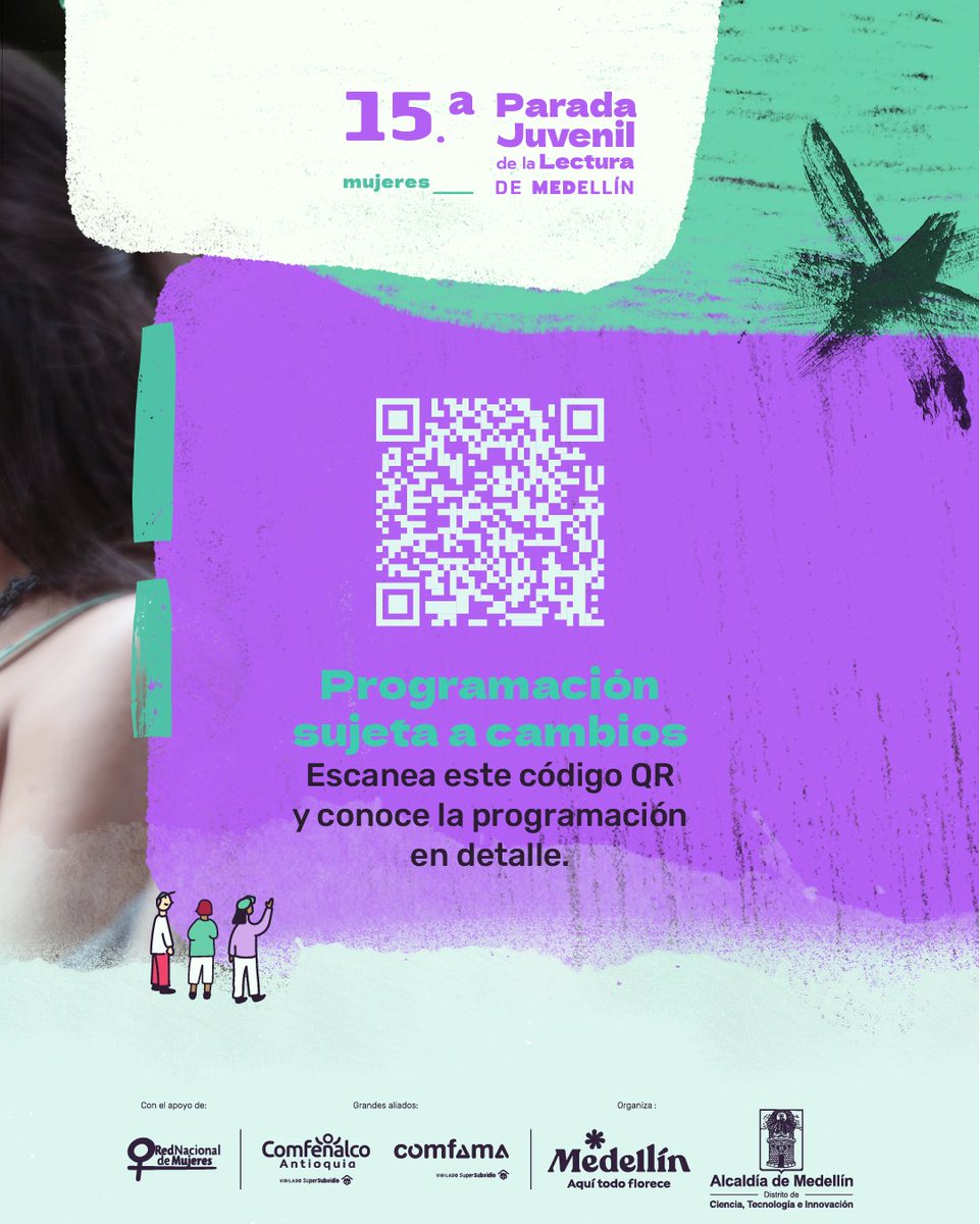 FiestaLibro's tweet photo. ¡Conoce la programación de la #ParadaJuvenil!🥳

Empezamos el sábado 15 de julio a las 2:00 p. m. y seguimos derechito hasta las 6:00 a. m. del domingo 😮

📱Scanea el código QR o ingresa a  https://t.co/8jvHmFdpL4 para conocer toda la programación   

😎¿Nos ayudas con un RT? https://t.co/40wM8RHW2c