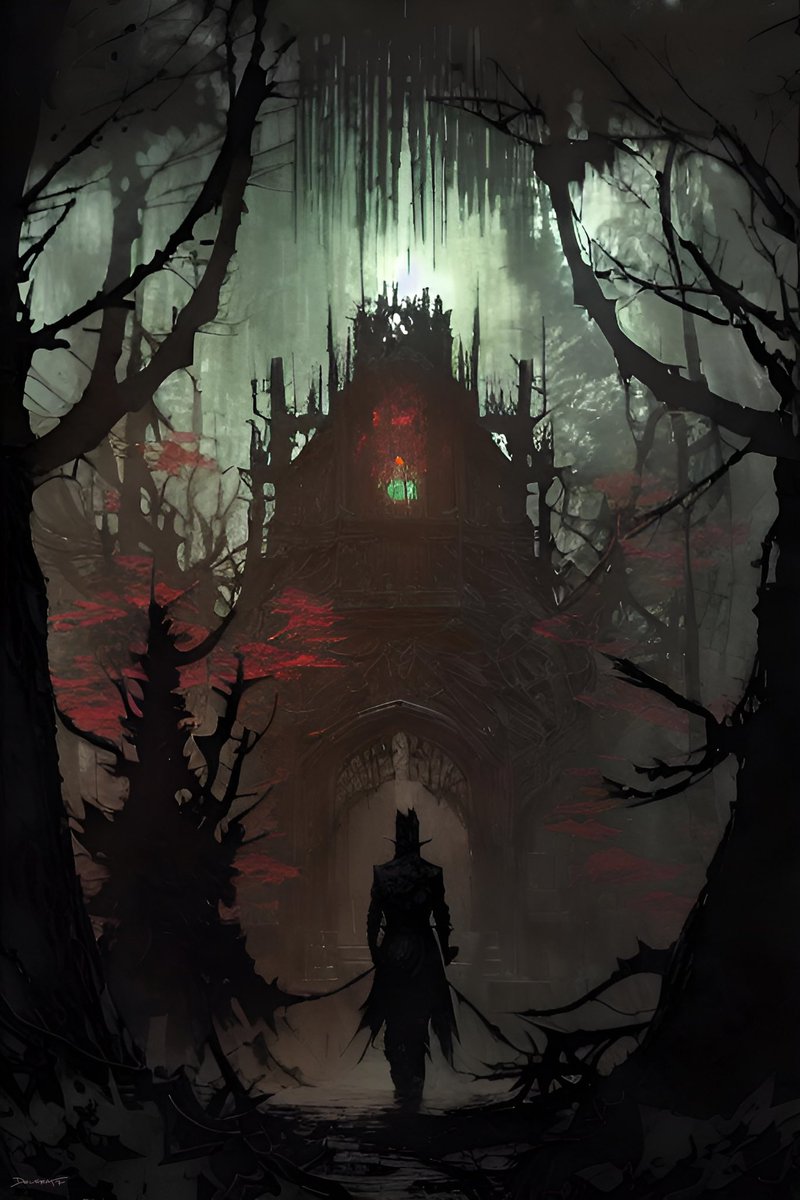 Daily D&amp;D - Forest Temple   #DnD #dndart #dungeons&amp;dragons #fantasyart #aiartcommunity #aiart #forgottenrealms #conceptart #OpenSea #OpenSeaNFT