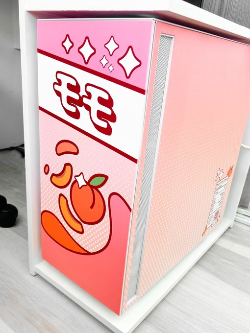 my computer exploded so i bought a new one and it's shaped like a juicebox (with nutritional info and