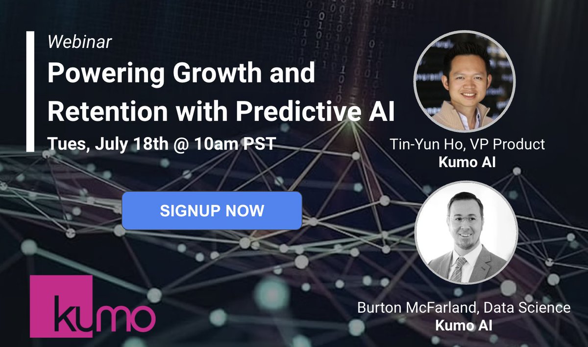 jure's tweet image. A really good webinar on how effective #GraphLearning can be for your customer growth initiatives: #LTV #Churn #CustomerRetention
hubs.ly/Q01X21pB0