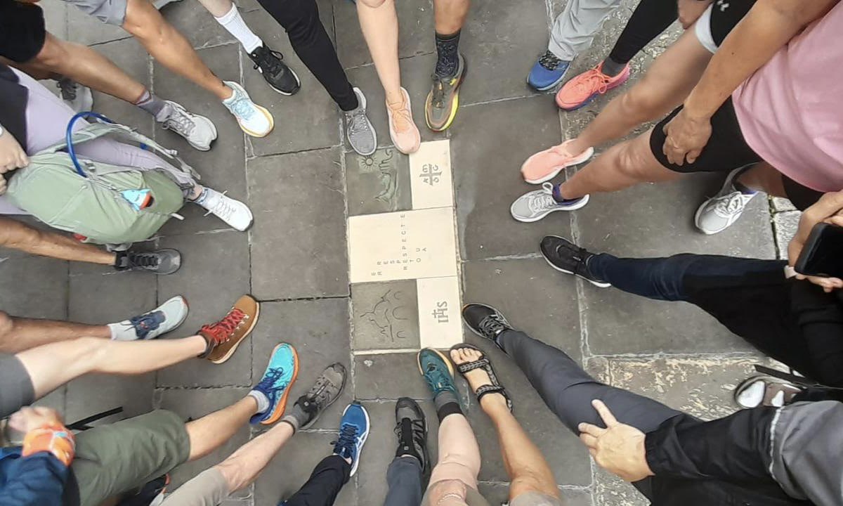 jesuitschools's tweet photo. Loyola, Spain ➡️ Barcelona, Spain | As a final stop during their time abroad, JSN’s Bob Reiser, SJ and Catharine Steffens walked the Camino Ignacio last week with fellow Jesuit educators. 1/2 https://t.co/6uGo9AKWoe