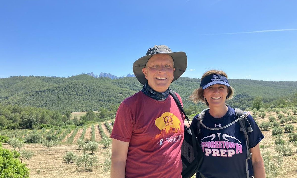 jesuitschools's tweet photo. Loyola, Spain ➡️ Barcelona, Spain | As a final stop during their time abroad, JSN’s Bob Reiser, SJ and Catharine Steffens walked the Camino Ignacio last week with fellow Jesuit educators. 1/2 https://t.co/6uGo9AKWoe