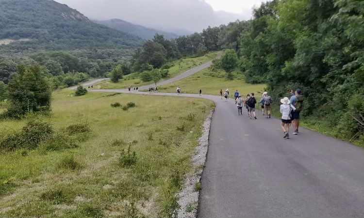 jesuitschools's tweet photo. Loyola, Spain ➡️ Barcelona, Spain | As a final stop during their time abroad, JSN’s Bob Reiser, SJ and Catharine Steffens walked the Camino Ignacio last week with fellow Jesuit educators. 1/2 https://t.co/6uGo9AKWoe