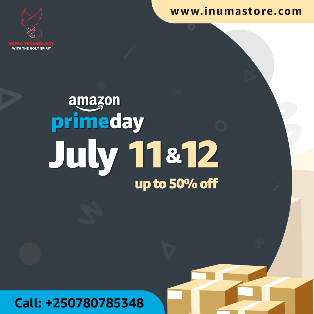 InumaTechnology's tweet image. #RwOT
We are ready, are you?
  
Check Prime days on July 11&amp;amp;12! 🗓️ 

Check out terrific, exclusive &amp;amp; tempting discounts &amp;amp; deals on your best products from your best brands (Apple, Lenovo, HP,...) at inumaStore.com*, we are ready, are you?   
#Rwanda #PrimeDay