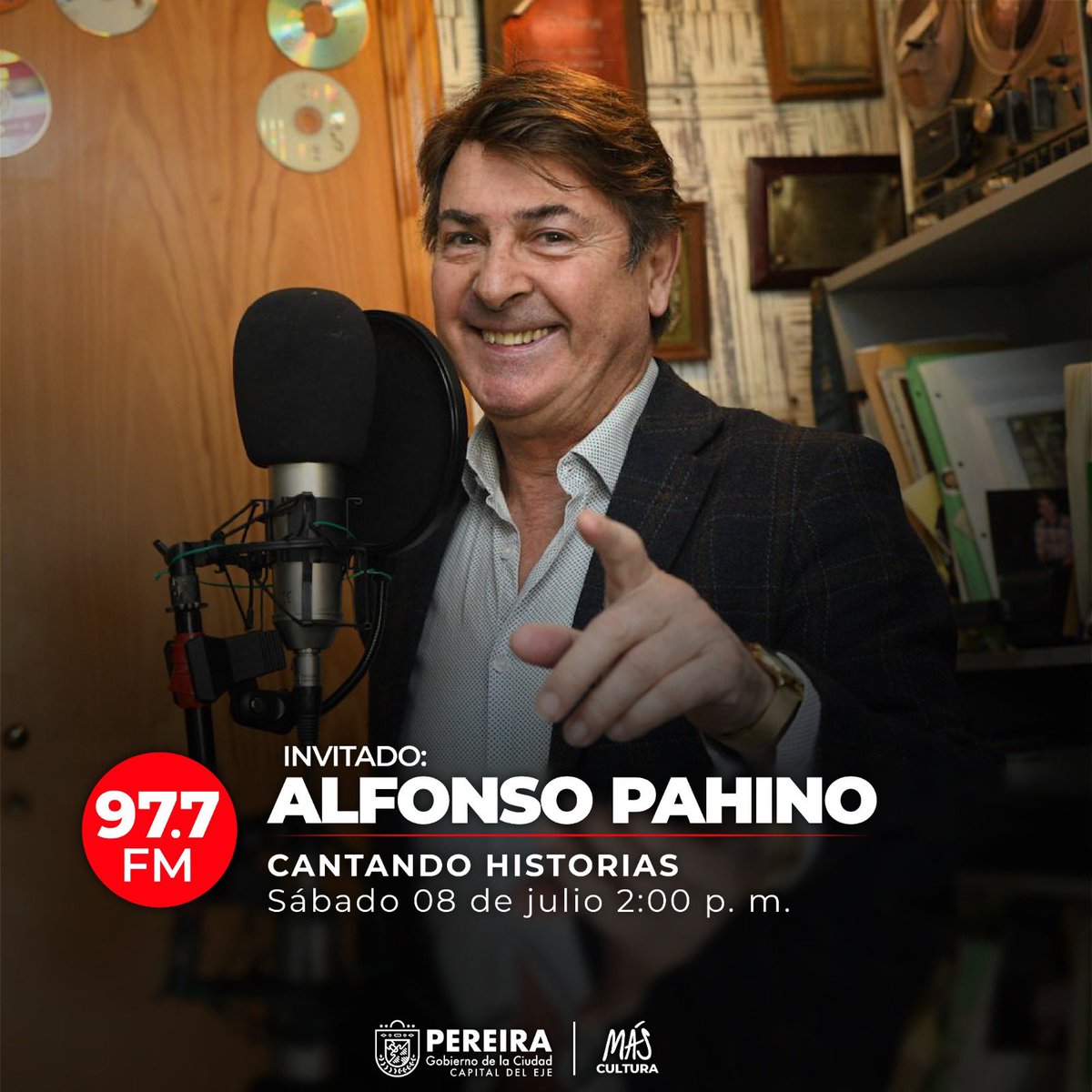 Los seguidores del español ‘Alfonso Pahino’ no olvidan sus éxitos: Un amor en tu vida, Soy gitano, Querida mía,  La llama del amor y otros.                
Él estará en #CantandoHistorias este 8 de julio a las 2:00 p.m.           

🎙️Realizador: Édison Marulanda

#MásCultura