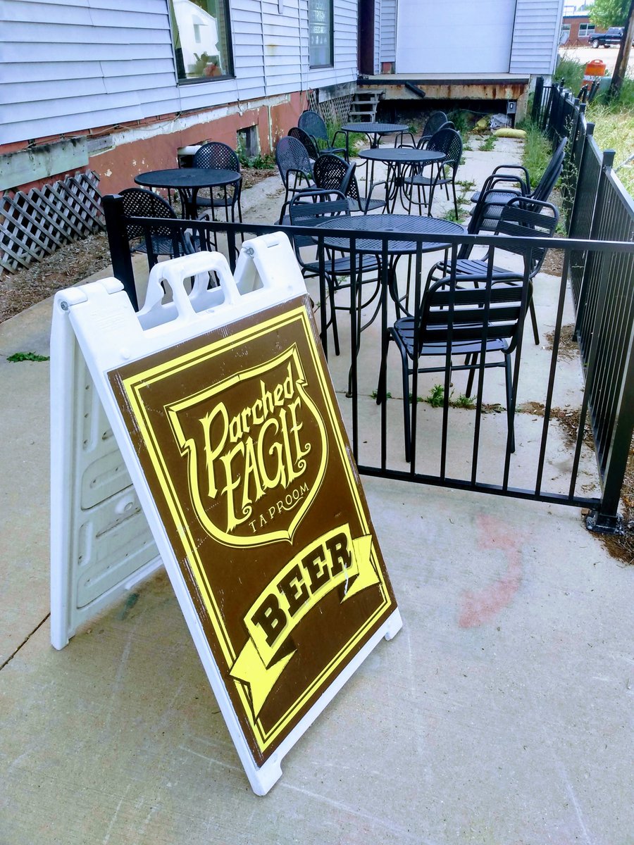 What a beautiful #fridayfunday to have a beer out on our rustic patio! Also The Stop &amp; Listen Stringband is playing here at 7: come on by! #beeroclock