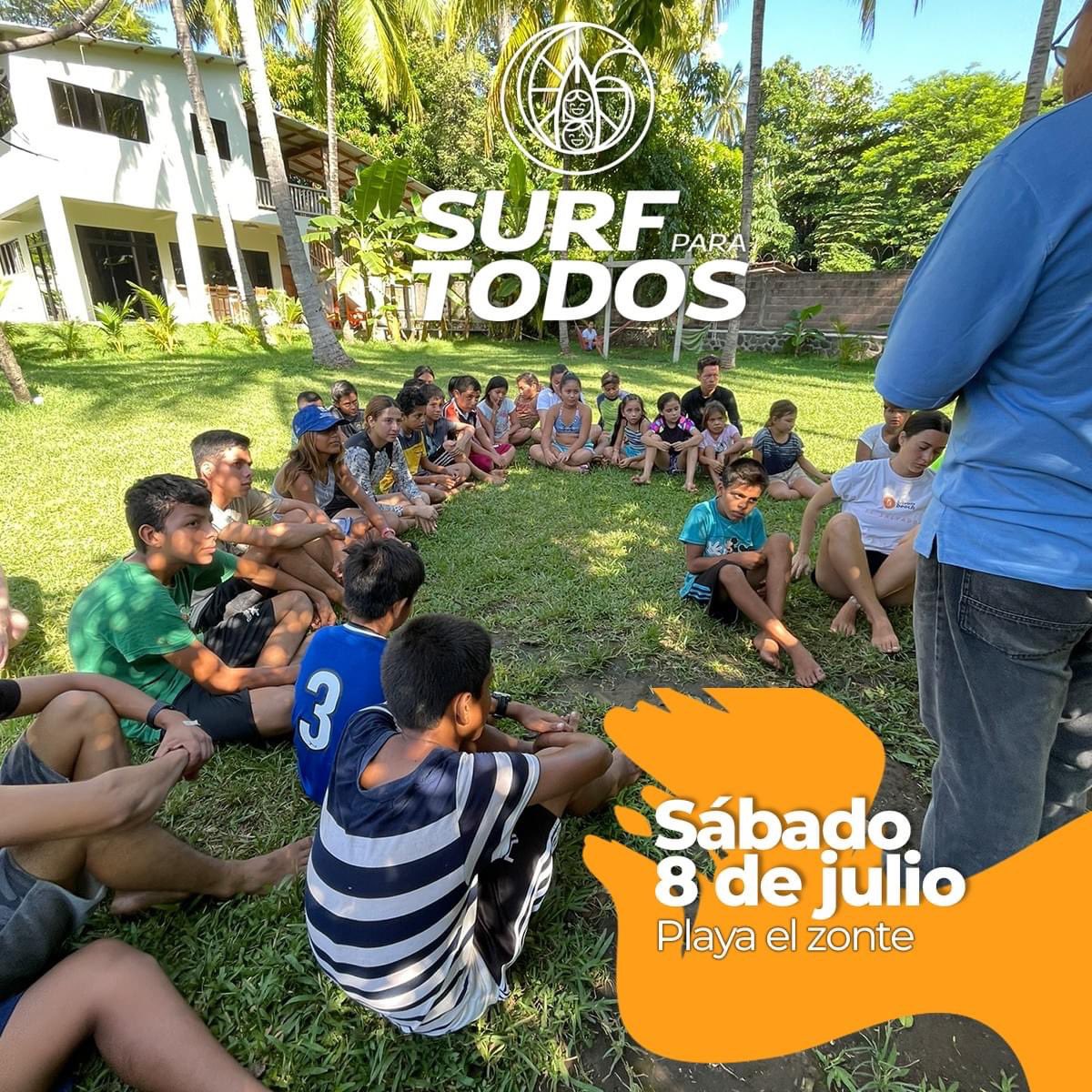 Come to join us tomorrow #Surfparatodos 🏄‍♀️🏄‍♂️🏄‍♀️🏄‍♂️ free surfing classes for all Ages!  
📍<a href="/Bitcoinbeach/">Bitcoin Beach</a>