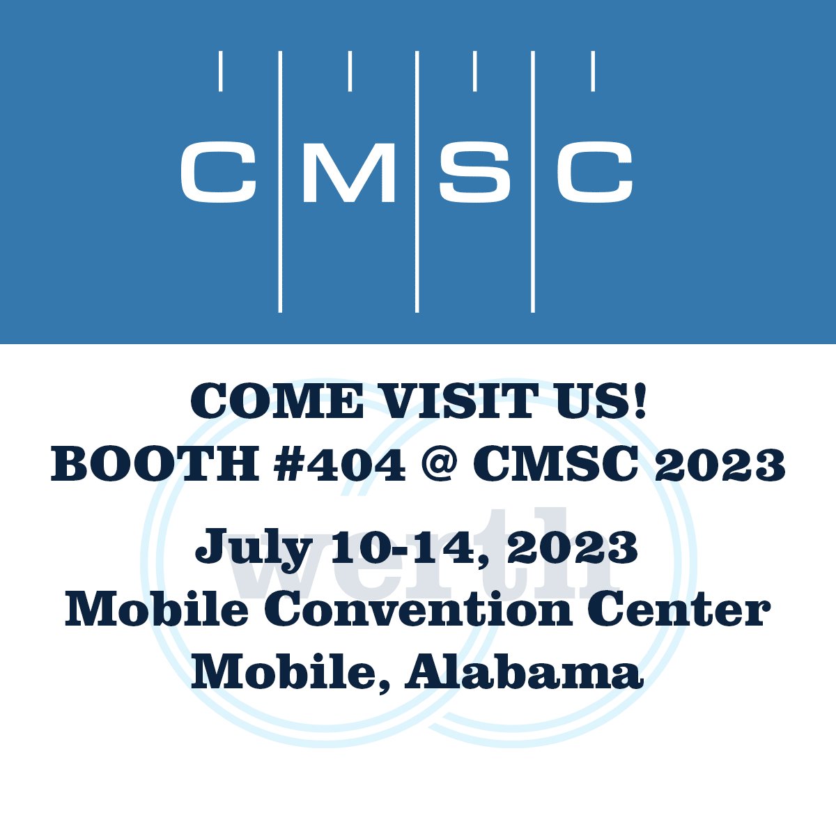 werthinc's tweet photo. Experience the future of metrology at CMSC in Mobile, AL! Visit our booth to discover how Werth's cutting-edge technology can revolutionize your metrology requirements. https://t.co/CsbZ25Cf2z
