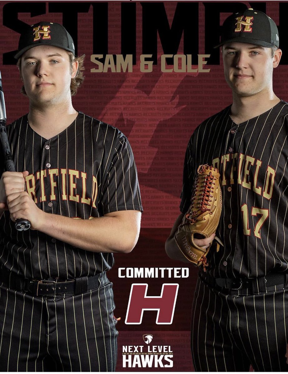 Congrats to <a href="/ColeStumph/">Cole Stumph</a> <a href="/Sam_Stumph_/">Sam Stumph</a>  for committing to play <a href="/HindsCC_BB/">Hinds CC Baseball</a> ! Proud of you two!
