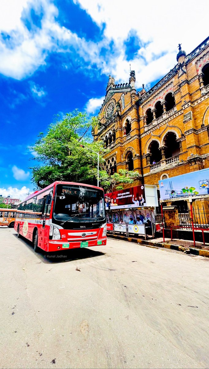 Kunalas461's tweet photo. A115 Tata Electric Waiting For A Scheduled Departure Out Side Iconic Chhatrapati Shivaji Maharaj Station ❤️@myBESTBus @TataCompanies @TataMotors #mumbai #bestbus #citytransport #busfans #lifeline https://t.co/1SNk3LUO6S