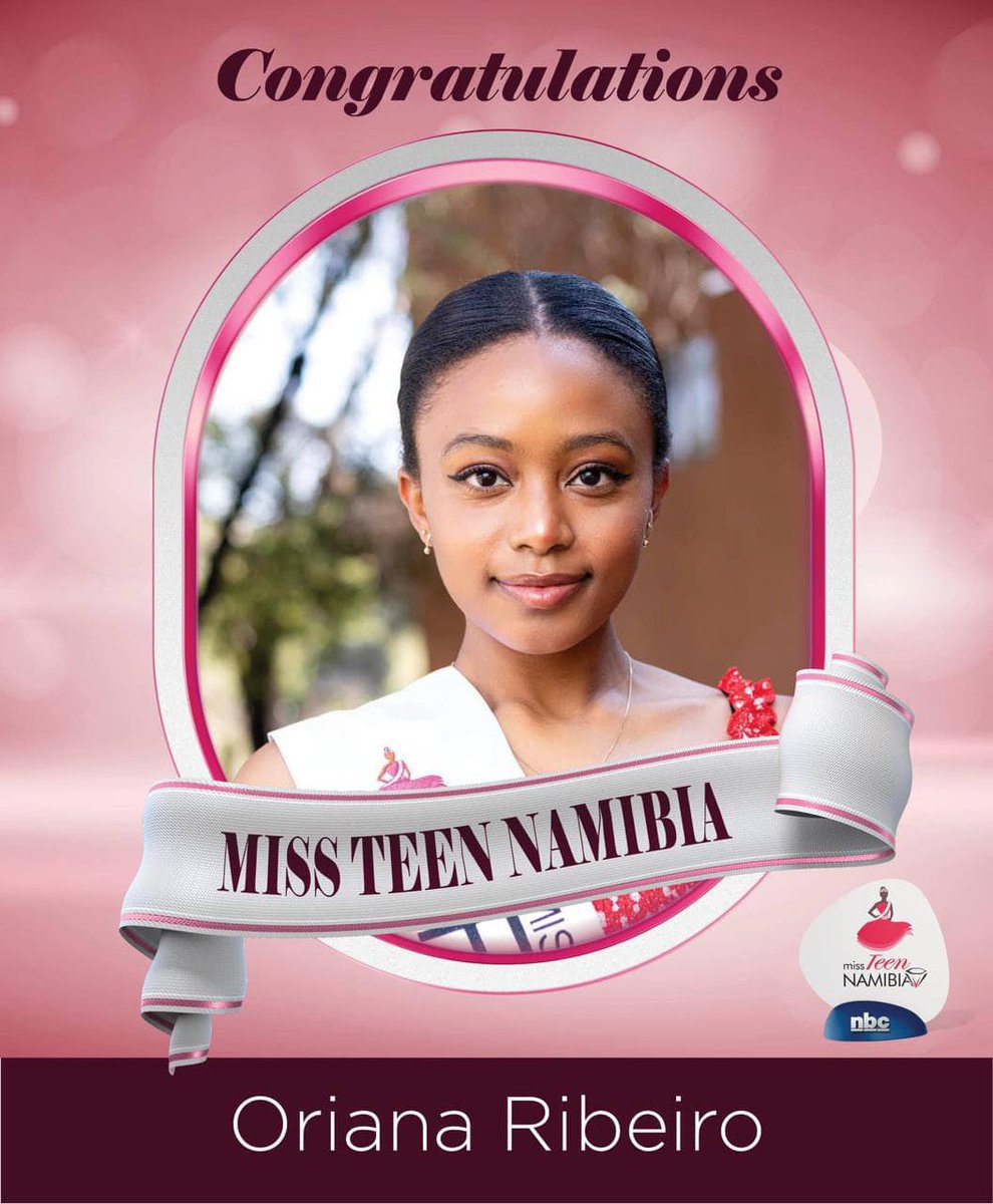 NBCDigitalNews's tweet photo. JUST IN | Miss Teen Namibia 2023 is Oriana Ribeiro. The first runner-up is Innocentia Mukubi, while the second runner-up is Timica Goeieman.

#missteennamibia2023 #nbcDigitalNews https://t.co/CBpJSnYzGu