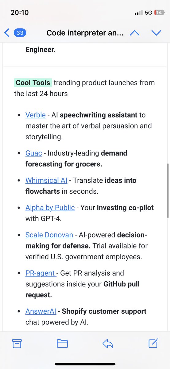 verbleapp's tweet photo. Also @bensbitesdaily gave us some love in the Cool Tools 🤖 section of the newsletter today 🙏 We’re big fan of this newsletter, highly recommend #aitools https://t.co/kMOn09A8TU