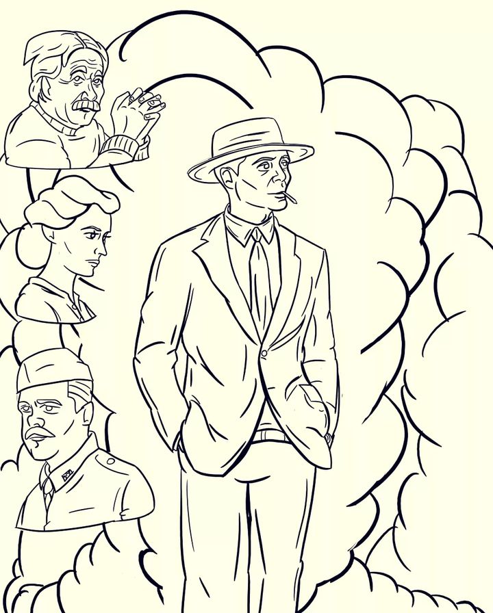 _comxtellART_'s tweet photo. Hello, friends! Today, I'd like to share my latest fan art inspired by the upcoming film "Oppenheimer" by the talented director Christopher Nolan! 🎬✨

#OppenheimerMovie #FanArtFriday https://t.co/7i3UrJ6KP0