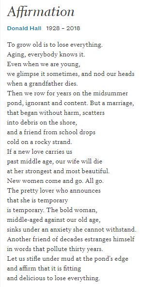 anandstdas's tweet photo. To grow old is to lose everything.
#DonaldHall #poetry https://t.co/HdlPl7VwVi