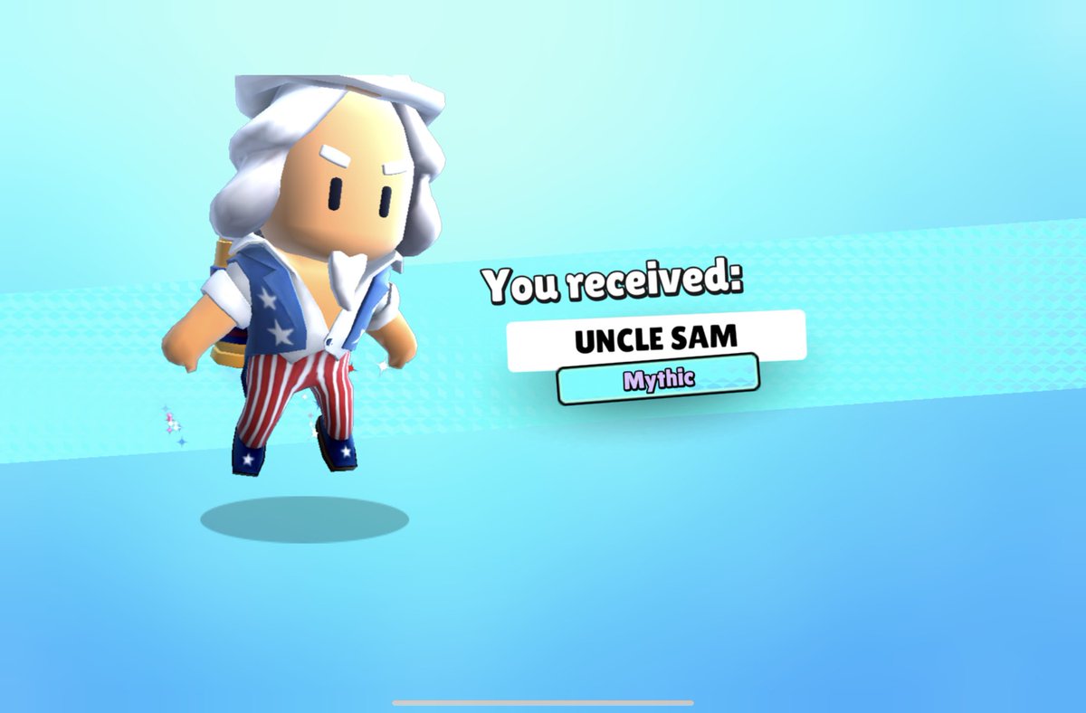 curiositysucks's tweet image. Won 500 gems in Lucky Wheel! 😍
Since I got this for free, I used it to spin in the Fourth of July Wheel event. I just added 750 gems to spin 10x. 
Yey! Gotchu Uncle Sam! ❤️

#LuckyNight
#StumbleGuys 
#StumbleGuysMobile 
#StumbleGuysMythicSkin