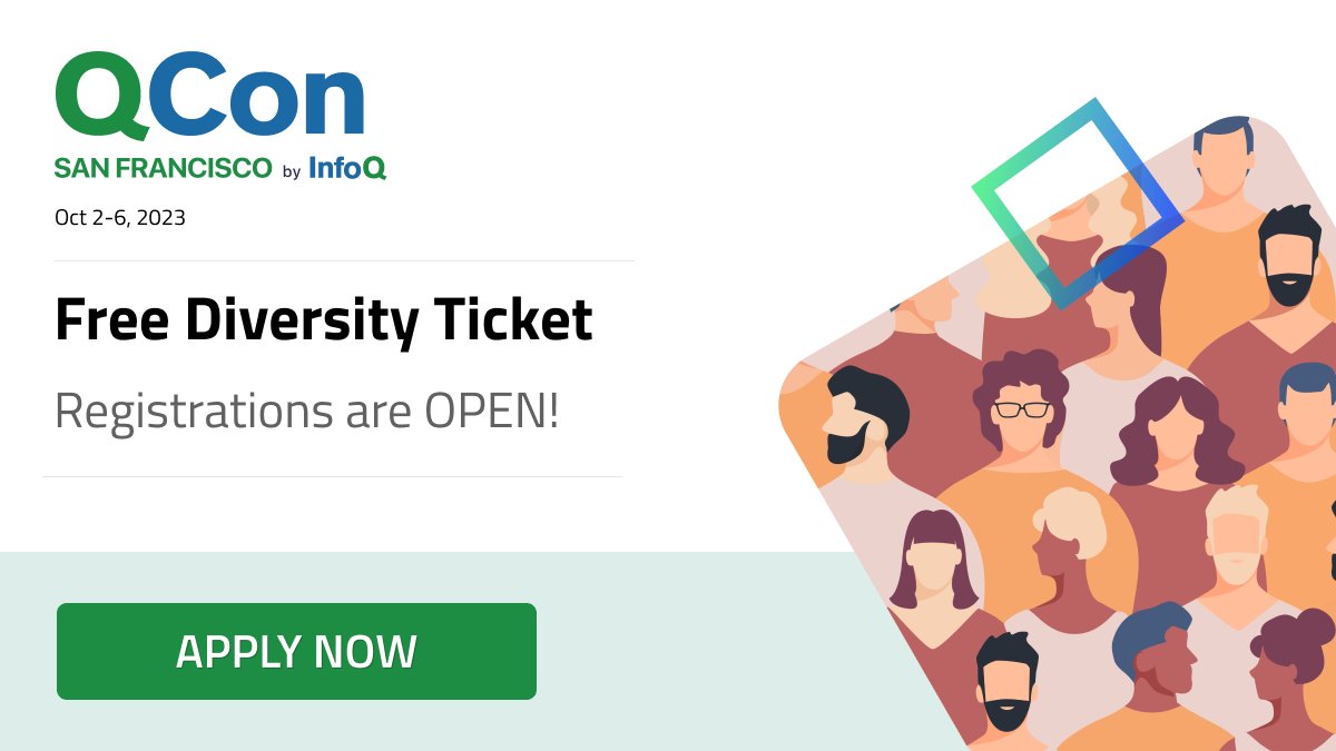 🎉 Diversity free tickets for #QConSF are now available 🙌 Are you a senior developer, part of an underrepresented group in tech & would like to attend the conference? 👉🏼 Apply now or suggest a colleague: forms.gle/rp75hjYwYWmfFC… #TechScholarship #WomenWhoCode #DiversityInTech