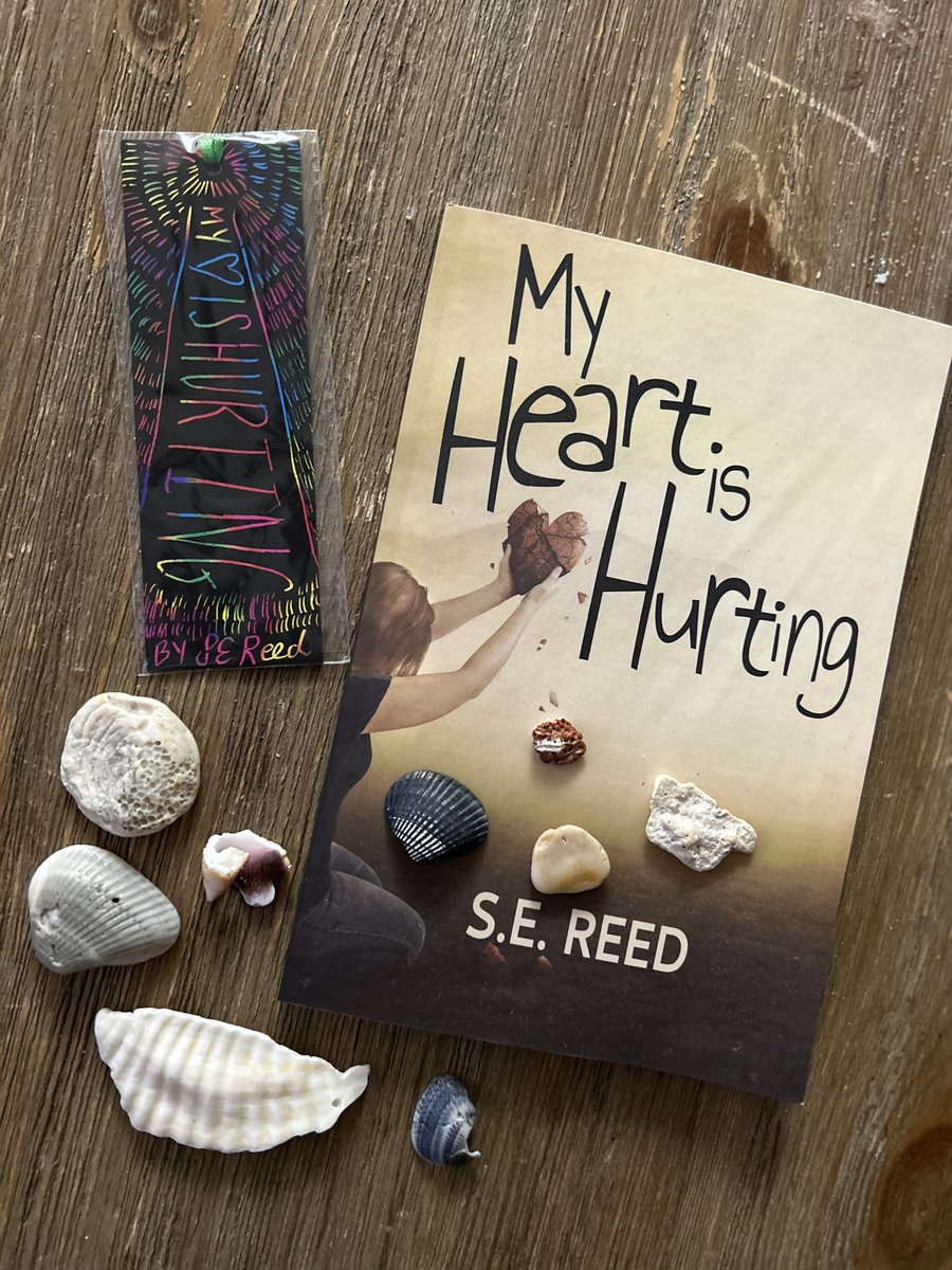 I mailed out 5 copies of my book on Monday to the winners of my Goodreads contest. I included seashells I found at the beach and homemade bookmarks. I really hope the winners love them!! They are supposed to arrive today🐚❤️ #bookswag #YA