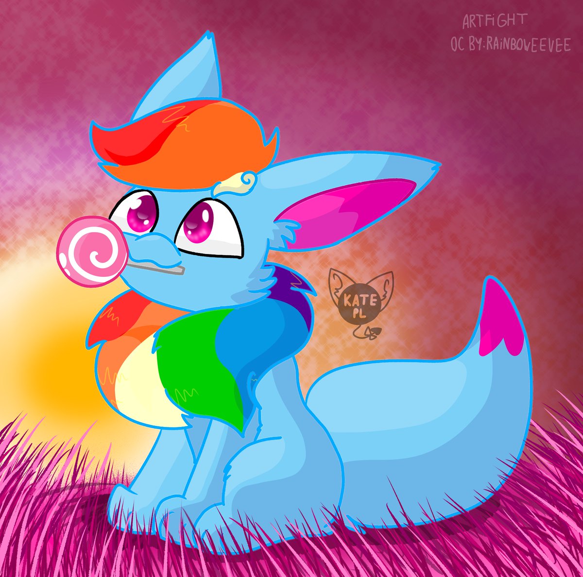 KateplUwU1's tweet photo. Artfight 2023 <33
this is my first artfight and I'm glad that I can participate in it
#furry #furries #fandom #art #artist #draw #drawing #sztuka #praca #rysunek #plastyka #program #unicorn #gra #zwierzaki #UwU #blue #rainbow #eevee #pokemon #lolipop #grena #artfight2023 https://t.co/zbXYLP1qlm