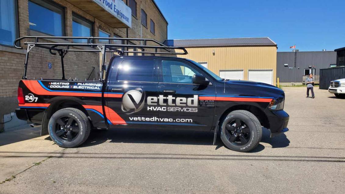 SourceMike's tweet image. A new truck added to the fleet for Vetted HVAC.