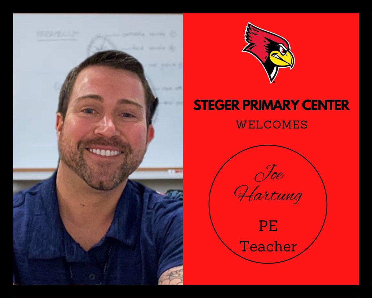 We are excited to welcome Mr. Hartung to our SPC team! We can't wait for students, staff, and families to meet Mr Hartung as our new PE teacher this 2023-2024 school year!
The SPC team is looking forward to work with you this school year!
<a href="/StegerPrimary/">Steger Primary Center</a> <a href="/Steger194/">Steger School District 194</a> #SPCCardinals