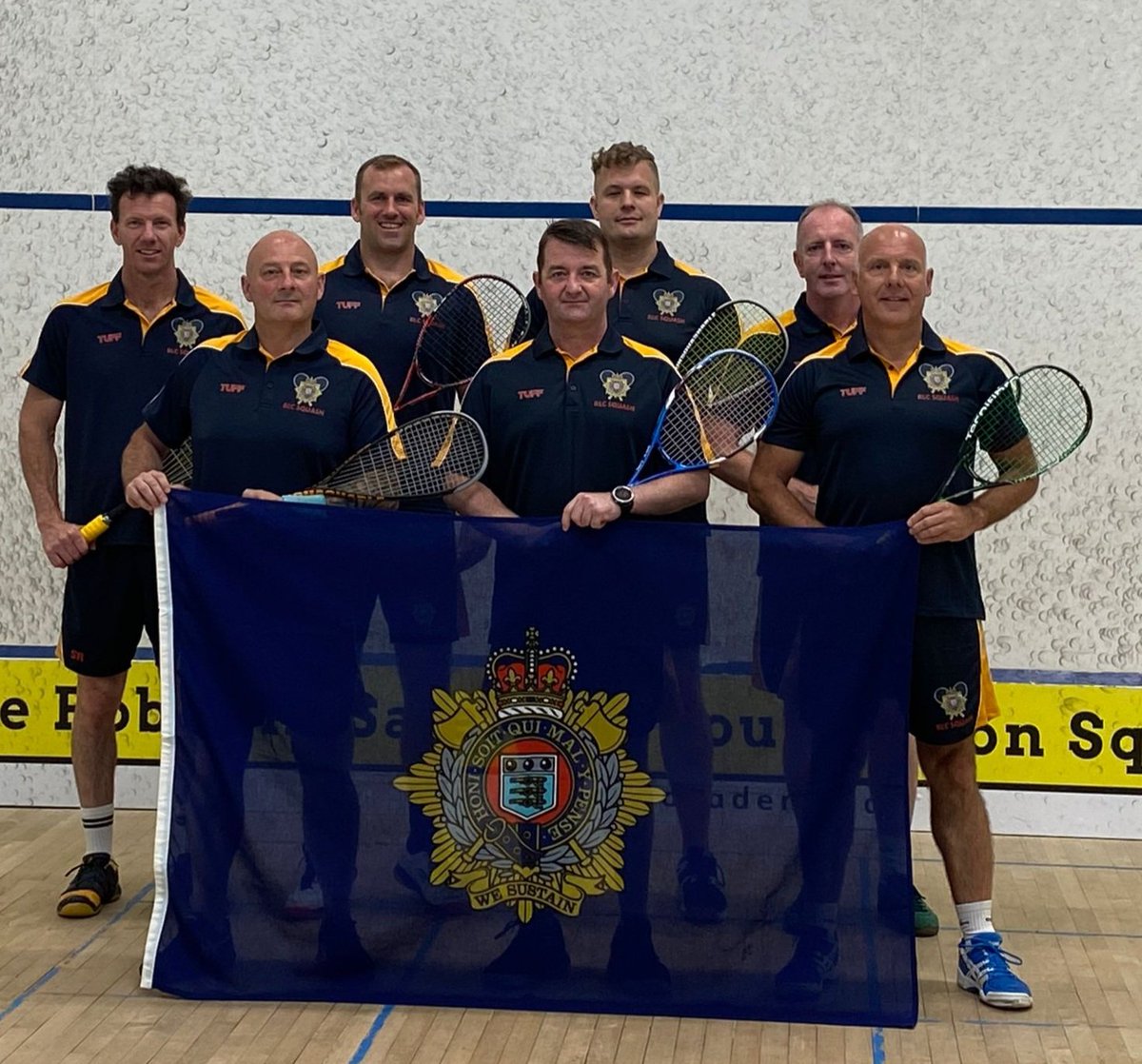 Squashchair's tweet photo. RLC Squash at the start of their tour to the States. A series of matches against the LA Squash Academy teams awaits.#RLC #Armylogistics https://t.co/e3AAoNOUPh