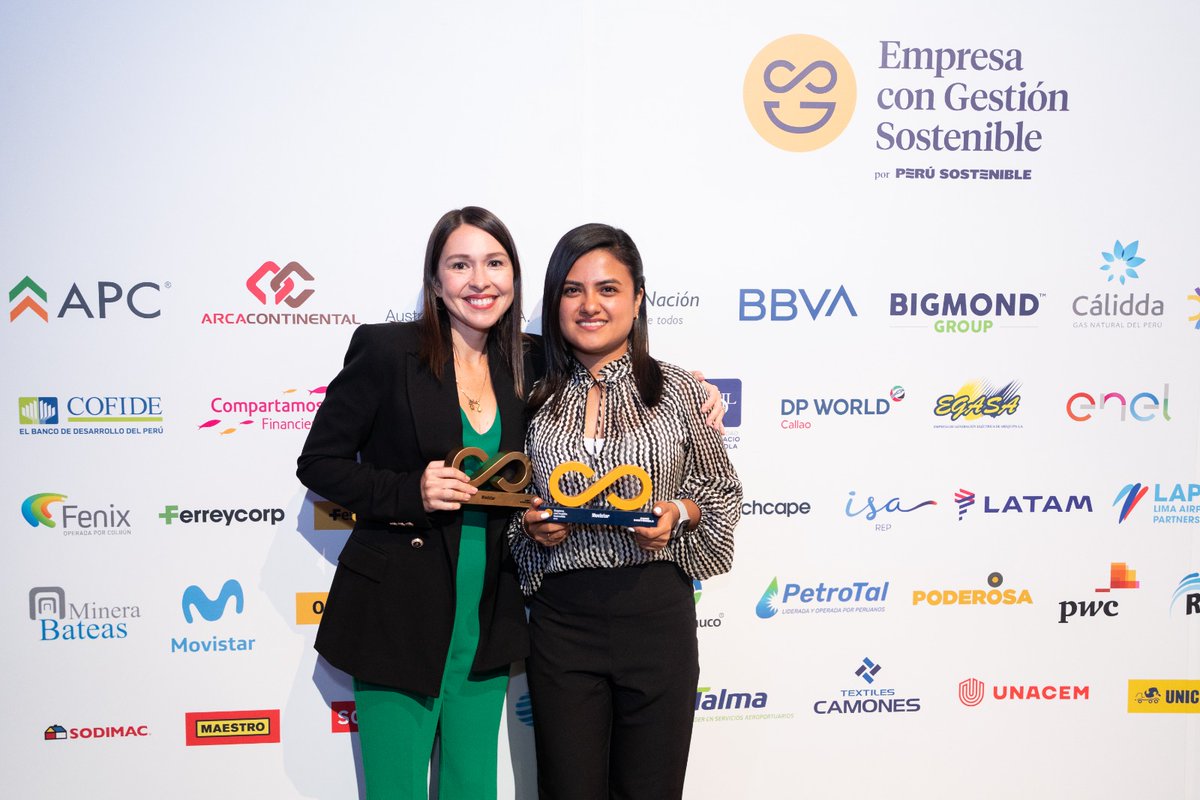 ComsMovistarPe's tweet photo. Hemos sido reconocidos por @_perusostenible como #EmpresaconGestiónSostenible, por 12° año consecutivo. 🏆 Y este año, ¡ganamos en la #CategoríaAmbiental!🌱🥳. Este reconocimiento avala nuestra gestión ambiental, social y de gobernanza. 🌎 https://t.co/bi3PdNgLdg