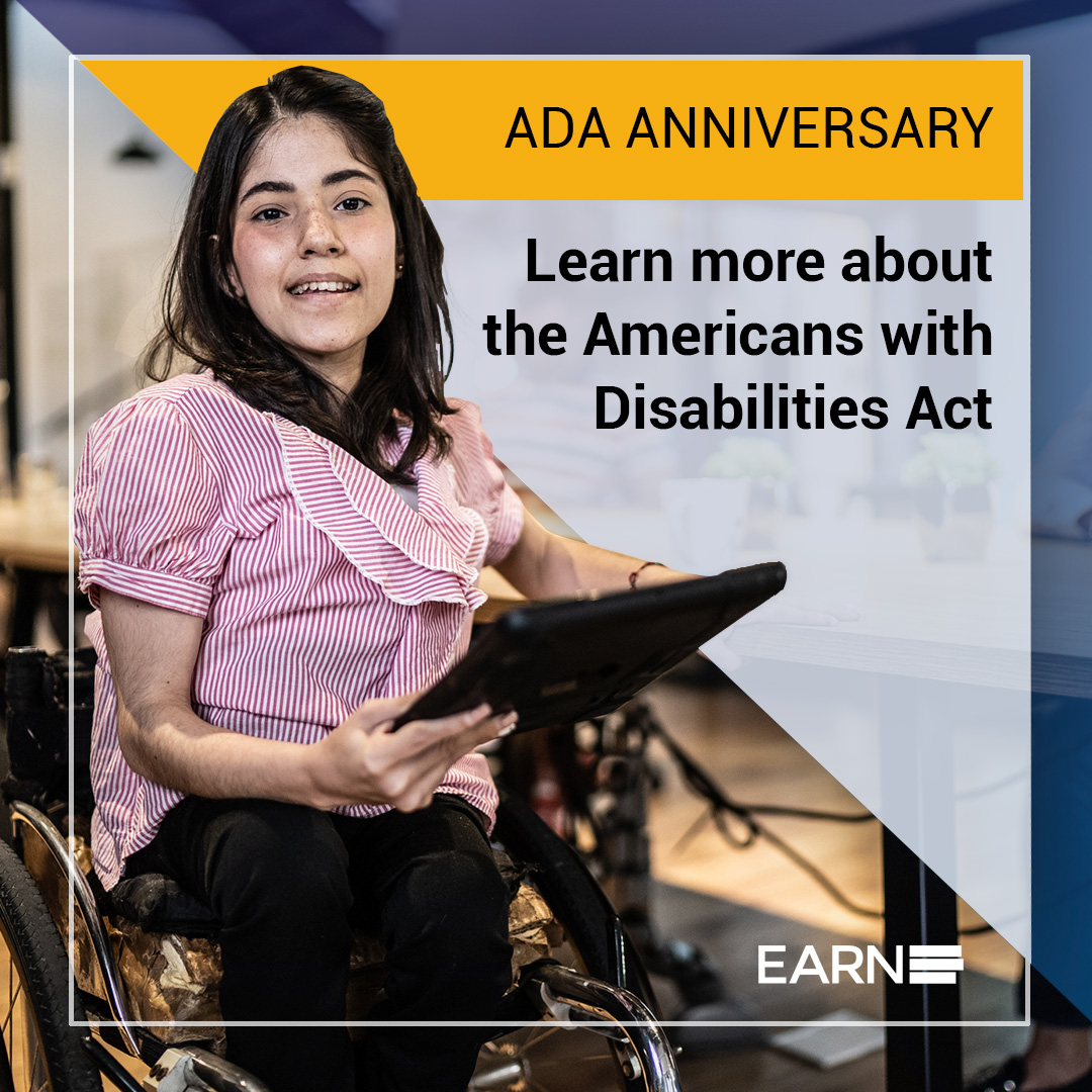 CDETweets's tweet photo. July 26 marks the 33rd anniversary of the Americans with Disabilities Act (ADA). Learn more about this important civil rights law, including how it protects the rights of disabled workers, from CDE Member @AskEARN. #ADAMonth https://t.co/8Ax0CZz5GQ https://t.co/7PCuBWBkUy