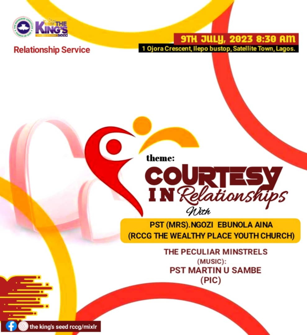 Dkingsseed's tweet photo. Many relationships have failed and fail because one or both partners have flaws in their manners/attitudes/behaviors, be it in words of the mouth or their actions.

It's time to change the narrative. Yours must not and shall not fail. Join us @ 
The King's Seed RCCG 👇 
See ya! https://t.co/ZEaUmXLaQj
