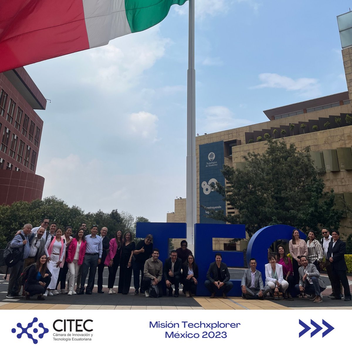 CITECec's tweet photo. #MÁSECUADORENELMUNDO 🌐
¡Finalizó de manera exitosa nuestra Misión Comercial #Techxplorer México 2023 🇲🇽 en conjunto con las entidades y 16 empresas ecuatorianas 🚀🔝🚀 ! https://t.co/YWb71atH5Z