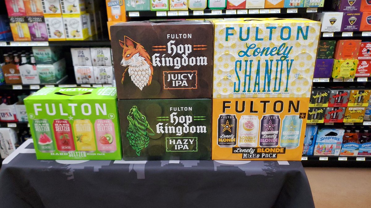 justin_riess's tweet photo. Fulton Friday engage! Come 2 @tealsliquor in Cold Spring &amp; stock up. 12pks on sale all month long. #Botm #fultonbeer #local https://t.co/S4Vwyuh5td