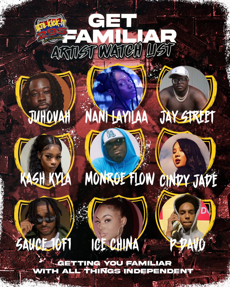 JULY “Get Familiar Artist Watch List” 
It’s that time again, this months artist to watch music, lifestyle, &amp; more. 

Featured Artist: @juhovah x
<a href="/thenanilayilaa/">Nani Layilaa</a> x <a href="/thestreetway/">The Street Way</a>  x @kashkyla x <a href="/monroeflowtfm/">Flow</a> x @iamcidyjade x @sauce1of1 x @ice_chinababy x @pdavoo