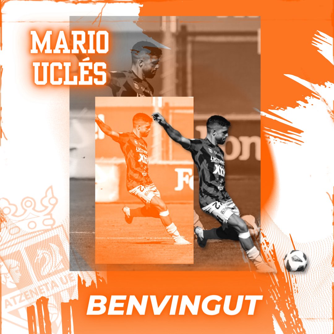 𝗙𝗜𝗧𝗫𝗔𝗧𝗚𝗘: 𝗠𝗔𝗥𝗜𝗢 𝗨𝗖𝗟É𝗦

El migcampista arriba procedent del <a href="/Yeclano_dptvo/">Yeclano Deportivo</a>.

Tècnica, potència i experiència per a la medul·lar taronja. 

Benvingut, <a href="/mario_ucles/">Mario Ucles</a>!

➡️ atzenetaue.com/2023/07/07/mar… ⬅️

#UnPobleUnEquip 🧡