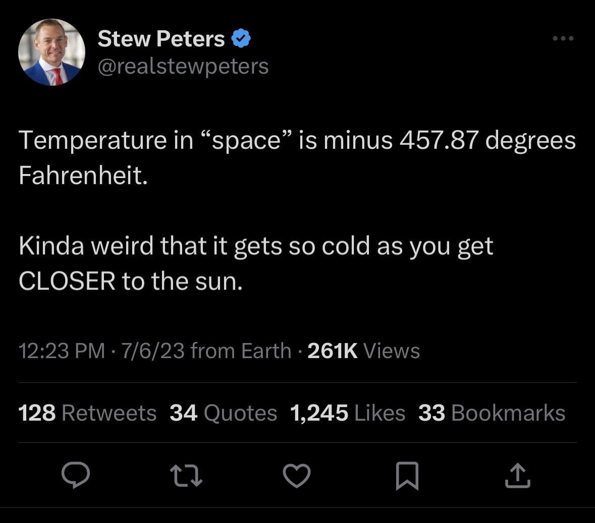 RightWingCope's tweet photo. The space deniers are at it again https://t.co/Xm17l4GasB