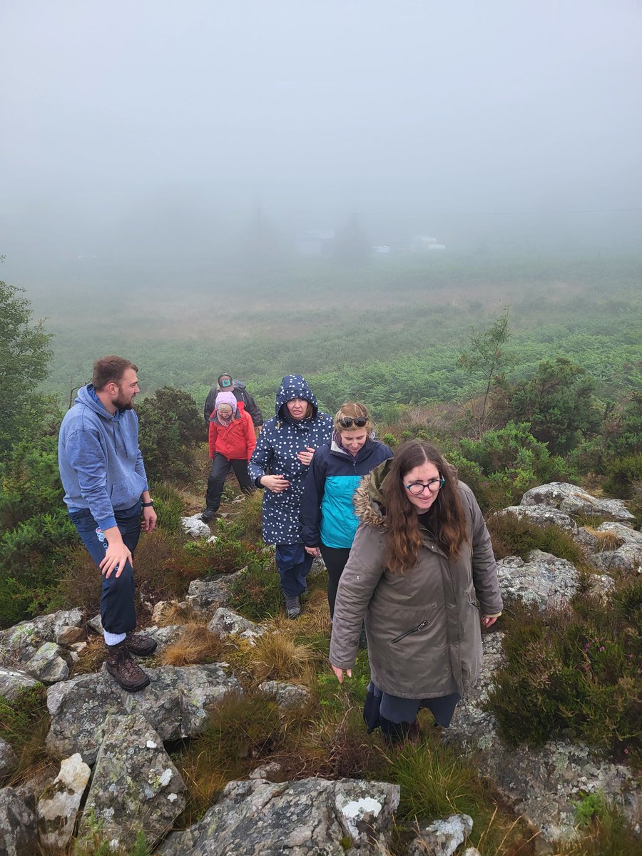 MsDaggsClass's tweet photo. Thanks @ScealtaB for the lovely storytelling at @carraigdulra today.  The weather added atmosphere to the myths,  legends and folklore. #HeritageInSchools https://t.co/Qq24x1RDXw
