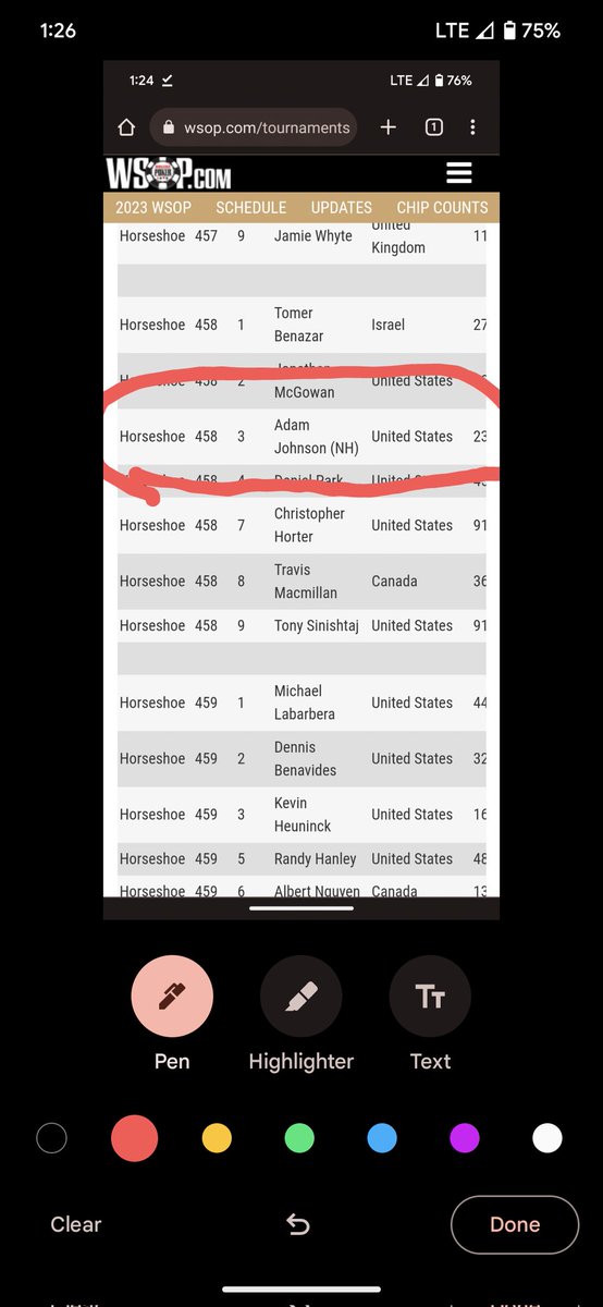 AdamJohnson1726's tweet photo. @PokerNews this is not me, it's listed incorrectly on all reports as Adam Johnson from Exeter,NH. I did make day two but I am at table 63 seat 2 with 15,000 in chips. Please fix https://t.co/QkfXDwfANs