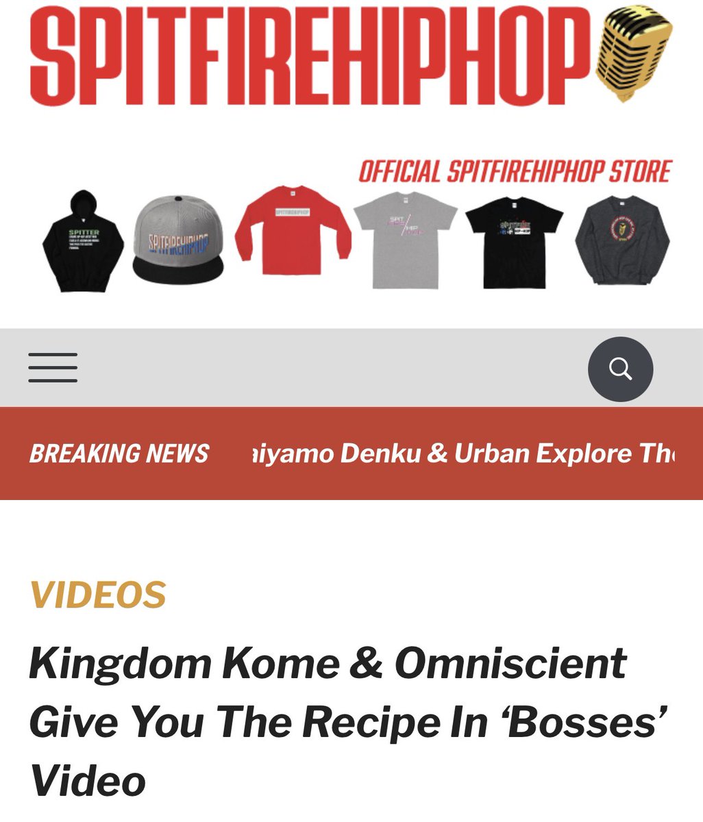 🥵🔥🎤 <a href="/SpitFireHipHop/">SpitFireHipHop</a> 🥵🔥🎤
“BOSSES” NEW VIDEO OUT NOW!
⚖️ @kingdomkome x <a href="/Omniscient305/">Omniscient "OM"</a> ⚖️
Prod. by <a href="/_mother_hood_/">࿐ཽ༵*_Motherhood_</a> 
.
.
. 
#kingdomkome #miamihiphop #305hiphop #worldwide #spitfirehiphop #realrap #boombaphiphop #boombap #undergroundhiphop #undergroundrap #hardcorehiphop