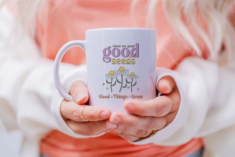 designcryptgift's tweet photo. 🌱🌷 Nurture your mornings with our "When We Plant Good Seeds, Good Things Grow" Flower Mug! 🌷🌱

------Link In Bio------

#dailypositivity #positivityvibes #mugs #coffeemug #muglife #coffeemugs #mugsofinstagram https://t.co/QNUGNGTqSm