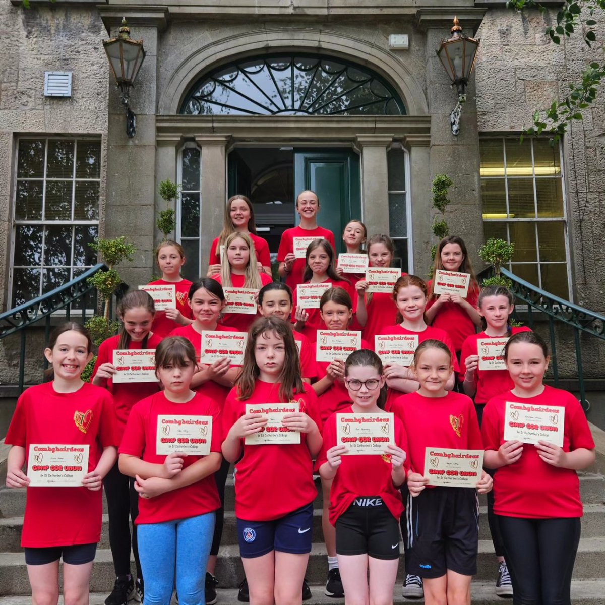 CampCorUnum's tweet photo. Class of 2023...thank you for a full filled week this week! We have loved getting to know you and sharing the special ethos we have at Camp Cor Unum! We can't wait to see you all in Sept in your green blazers and watching you grow! You are all now Children of the Sacred Heart! https://t.co/SVlrZrLMKe