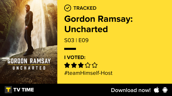 I've just watched episode S03 | E09 of Gordon Ramsay: Uncharted! https://t.co/esAjqhshfx #tvtime https://t.co/dGZrPqHi4w