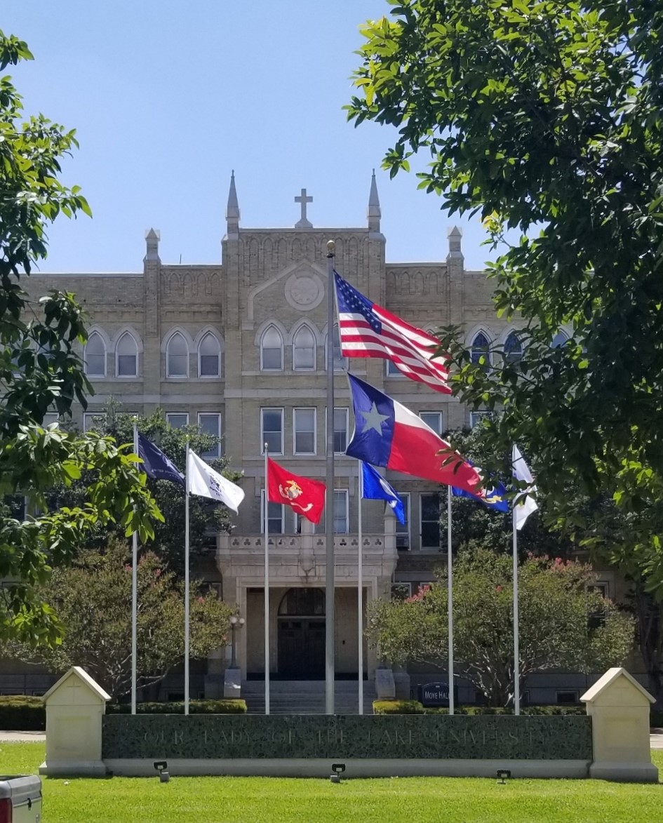 DixieFlagCo's tweet photo. Take a look at the new Flag Poles &amp; Flags recently installed @ Our Lady of the Lake University. 
Looking picture perfect!
Call to inquire about one for your home or business!
(210)227-5039 https://t.co/mAg8UABs1s