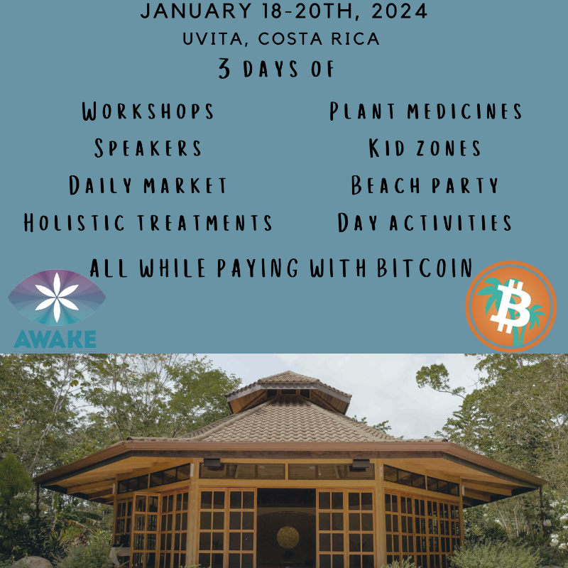 BitcoinJungleCR's tweet photo. Celebrate with us at Bitcoin Freedom Festival in Costa Rica, Jan 18-20, 2024! Not just a festival, it's a family-friendly Bitcoin holiday. Rent a beautiful beachfront or secluded jungle hideaway. Engage in our vibrant Bitcoin community while the kids enjoy various fun activities.