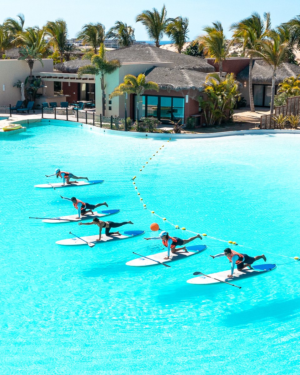 Our unique yoga experience takes your practice to a whole new level, providing a peaceful and rejuvenating way to connect with yourself and the beauty of nature on the Crystal Lagoon®.